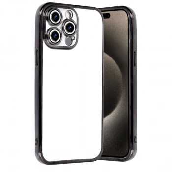 Apple İphone 15 Pro Max Razer Lensli Silikon - Siyah
