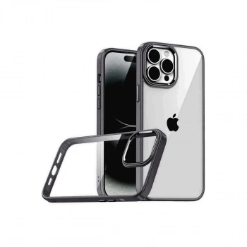 Apple İphone 15 Pro Max Razer Lensli Silikon - Siyah