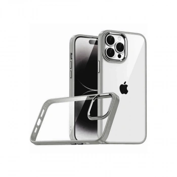 Apple İphone 15 Pro Max Razer Lensli Silikon - Titan Gri