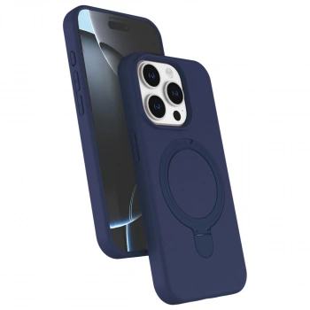 Apple İphone 15 Pro Max Regal Magsafe Standlı Kapak - Lacivert