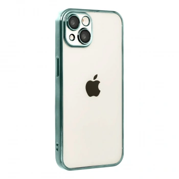 Apple İphone 15 Razer Lensli Silikon - Yeşil