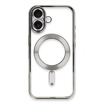 Apple İphone 16 Kılıf Kross Magneticsafe Kapak - Gümüş