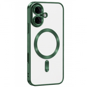 Apple İphone 16 Kılıf Kross Magneticsafe Kapak - Koyu Yeşil