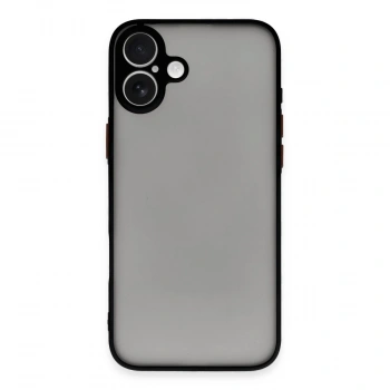 Apple İphone 16 Kılıf Montreal Silikon Kapak - Siyah