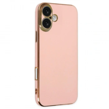 Apple İphone 16 Kılıf Volet Silikon - Pembe