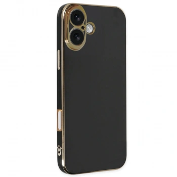 Apple İphone 16 Kılıf Volet Silikon - Siyah