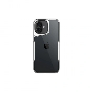 Apple İphone 16 Plus Kılıf Boyi Silikon Kapak - Gümüş