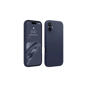 Apple İphone 16 Plus Kılıf First Silikon - Lacivert