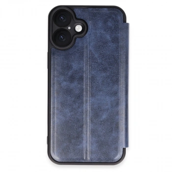 Apple İphone 16 Plus Kılıf Flip Cover - Lacivert