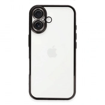Apple İphone 16 Plus Kılıf Razer Lensli Silikon - Siyah