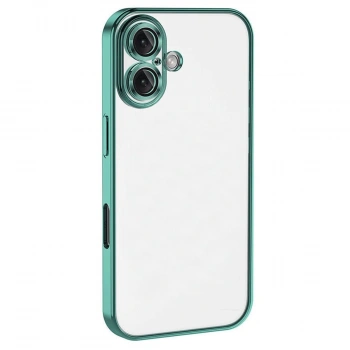 Apple İphone 16 Plus Kılıf Razer Lensli Silikon - Turkuaz
