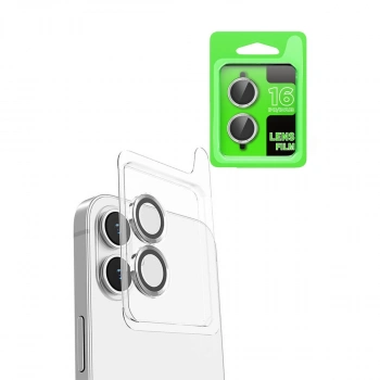 Apple İphone 16 Plus Raze Metal Kamera Lens - Beyaz