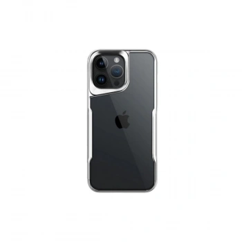 Apple İphone 16 Pro Kılıf Boyi Silikon Kapak - Gümüş
