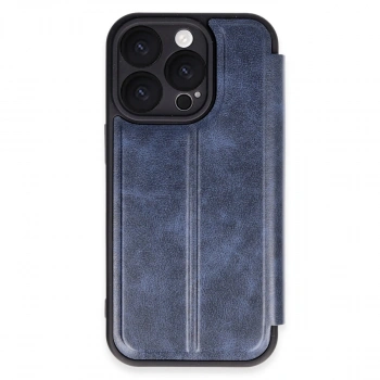 Apple İphone 16 Pro Kılıf Flip Cover - Lacivert