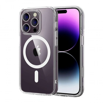 Apple İphone 16 Pro Max Combo Sert Şeffaf Magsafe Kapak - Şeffaf