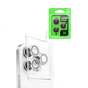 Apple İphone 16 Pro Max Raze Metal Kamera Lens - Beyaz