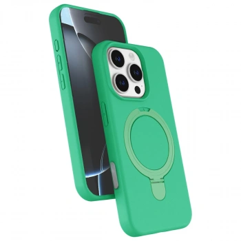 Apple İphone 16 Pro Max Regal Magsafe Standlı Kapak - Yeşil