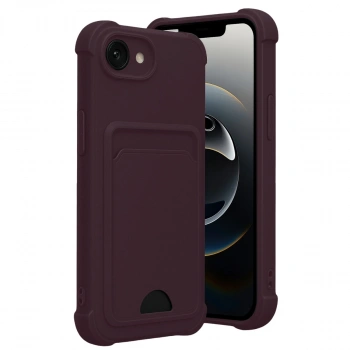 Apple İphone 16e Kelvin Kartvizitli Silikon - Derin Mor