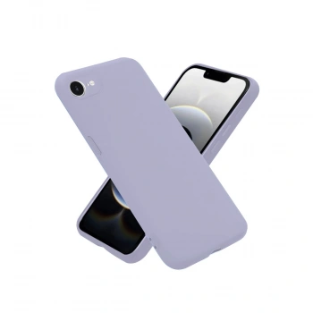 Apple İphone 16e Kılıf Nano İçi Kadife Silikon - Lila