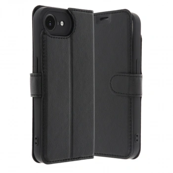 Apple İphone 16e Kılıf Trend S Plus Kapaklı Kılıf - Siyah