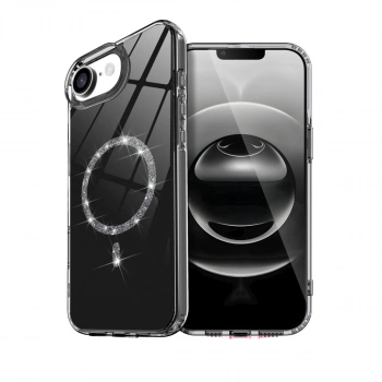 Apple İphone 16e Live Diamond Magsafe Kapak - Siyah