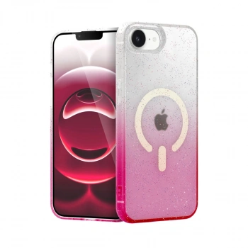 Apple İphone 16e Pummel Shiny Magsafe Kapak - Pembe