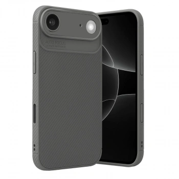 Apple İphone 17 Air Auto Focus Karbon Kapak - Gri