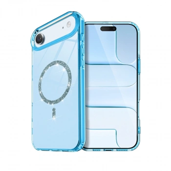 Apple İphone 17 Air Live Diamond Magsafe Kapak - Mavi