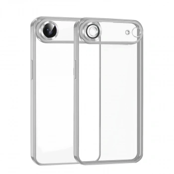 Apple İphone 17 Air Razer Lensli Silikon - Gümüş