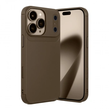 Apple İphone 17 Pro Auto Focus Karbon Kapak - Kahverengi
