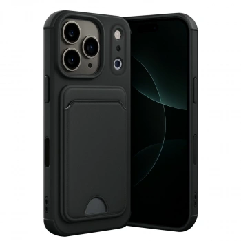 Apple İphone 17 Pro Kelvin Kartvizitli Silikon - Siyah