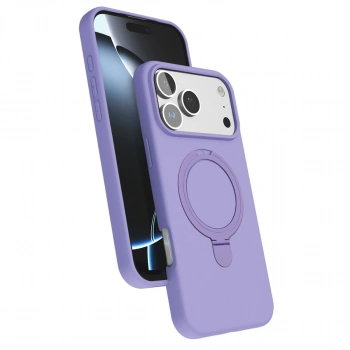 Apple İphone 17 Pro Max Regal Magsafe Standlı Kapak - Lila