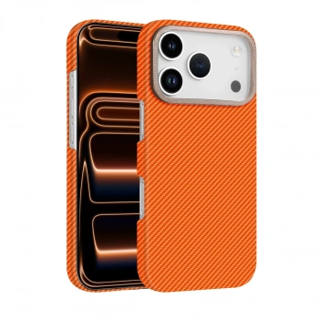 Apple İphone 17 Pro Max Vega Magsafe Kapak - Turuncu