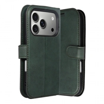 Apple İphone 17 Pro Trend S Plus Kapaklı Kılıf - Yeşil