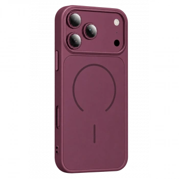 Apple İphone 18 Pro Azus Magsafe Kapak - Bordo