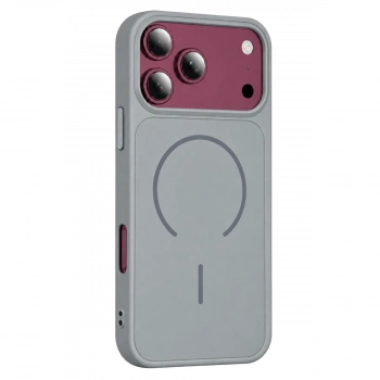 Apple İphone 18 Pro Azus Magsafe Kapak - Gri