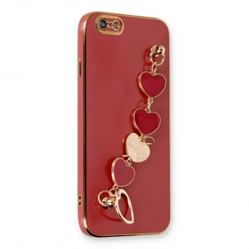 Apple İphone 6 Kılıf Esila Silikon - Kırmızı