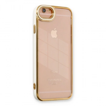 Apple İphone 6 Kılıf Liva Lens Silikon - Beyaz