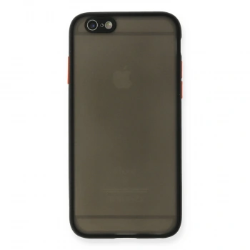 Apple İphone 6 Kılıf Montreal Silikon Kapak - Siyah