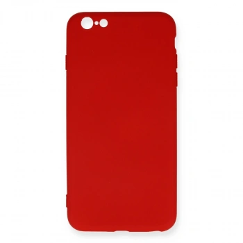Apple İphone 6 Plus Kılıf Nano İçi Kadife Silikon - Kırmızı