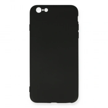 Apple İphone 6 Plus Kılıf Nano İçi Kadife Silikon - Siyah