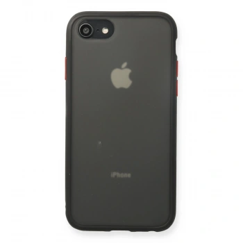 Apple İphone 7 Kılıf Montreal Silikon Kapak - Siyah