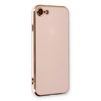 Apple İphone 7 Kılıf Volet Silikon - Pembe