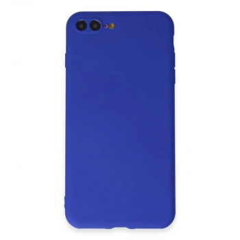 Apple İphone 7 Plus Kılıf First Silikon - Koyu Mavi