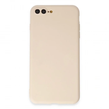 Apple İphone 7 Plus Kılıf First Silikon - Krem