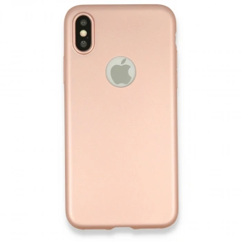 Apple İphone X Kılıf First Silikon - Rose Gold