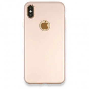 Apple İphone Xs Max Kılıf First Silikon - Rose Gold