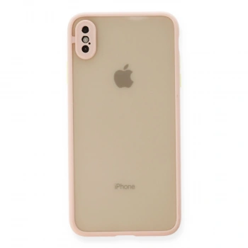 Apple İphone Xs Max Kılıf Montreal Silikon Kapak - Pembe