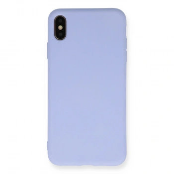 Apple İphone Xs Max Kılıf Nano İçi Kadife Silikon - Lila
