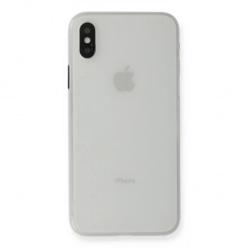 Apple İphone Xs Max Kılıf Pp Ultra İnce Kapak - Beyaz